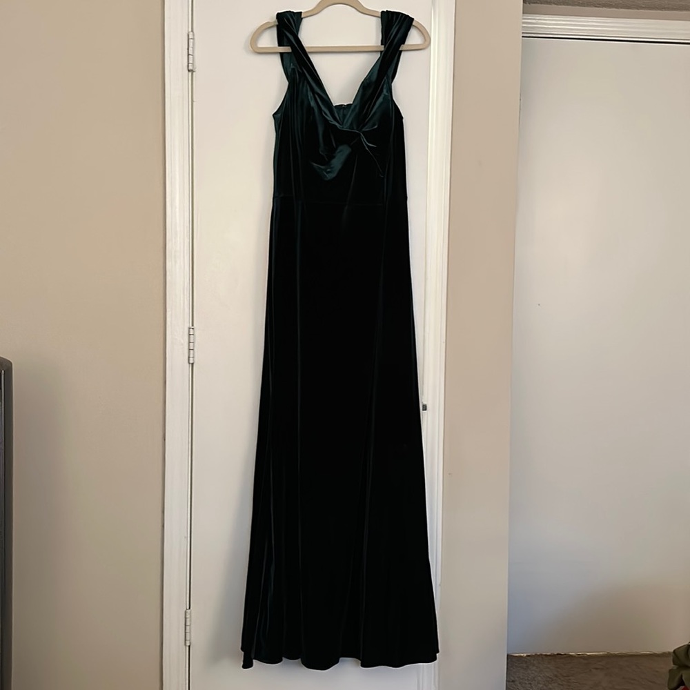 Revelry off the shoulder formal gown
